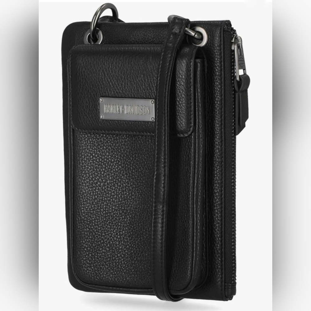Harley-Davidson Women's Classic Phone Case Leather Crossbody Purse (NWOT)